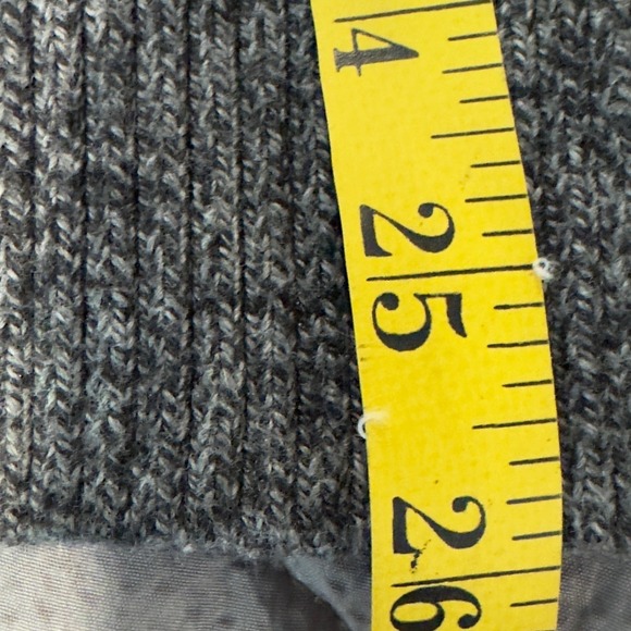 Hollister Argyle Crewneck Sweater Gray Knit Men's M, Y2K inspired Preppy Grandpa - Picture 9 of 10